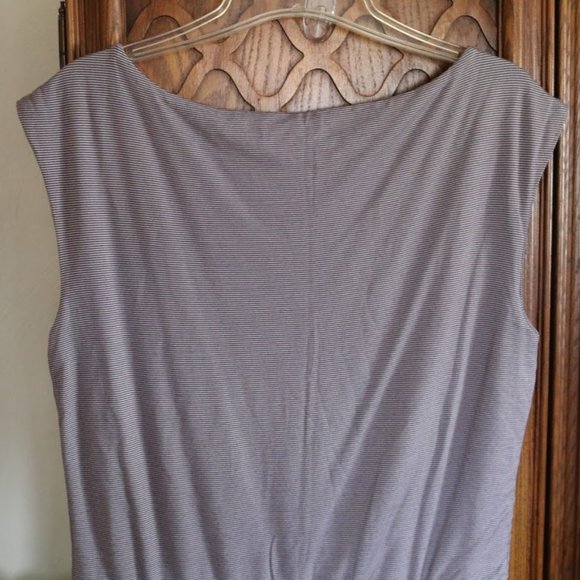KEEPING Athleta Micro Stripe Westwood Dress Style# 243062 - Picture 7 of 16